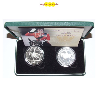 2002 Silver Proof 2-Coin Set - Golden Jubilee